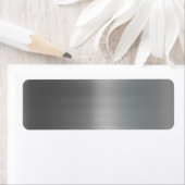 Étiquette Métal brossé brut texturé (En situation)