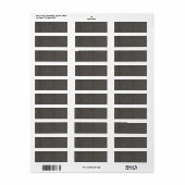 Étiquette Metal brossé Grungy (Feuille entière)