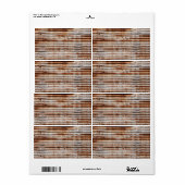 Étiquette Metal Vintage (Feuille entière)