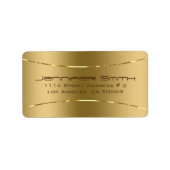 Étiquette Métallurgique ton or arrière - plan (Devant)