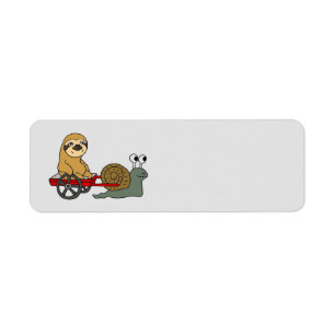 Étiquette Mete escargot et Sloth arrière - plan