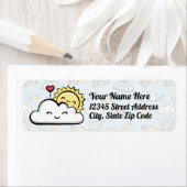 Étiquette Météo mignonne (En situation)