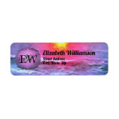 Étiquette Mexique Sunset 0909 Adresse (Devant)