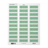 Étiquette Mi-Siècle moderne Atomique étoiles Rétro Turquoise (Feuille entière)