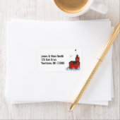 Étiquette Michigan Big Red Lighthouse (En situation)