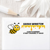 Étiquette Miel Bee (En situation)