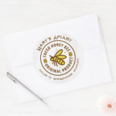 Étiquette miel, Étiquette d'entreprise apicole, Au (Enveloppe)