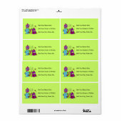 Étiquette Mignon comme insecte (Feuille entière)