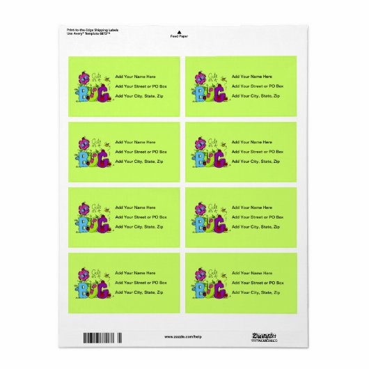 Étiquette Mignon comme insecte (Feuille entière)