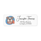 Étiquette Mignon Pit Bull (Devant)