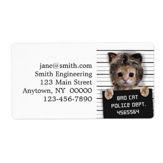 Étiquette Mignonne chat mauvais garçon