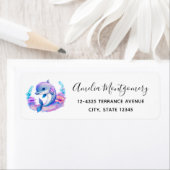 Étiquette Mignonne Dolphin Sea Creator Adresse (En situation)