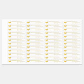 Étiquette mince à la confiture de banane fait mais (Feuille)