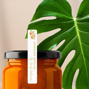 Étiquette mince à la confiture de pomme maison