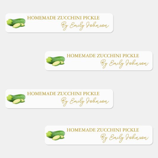 Étiquette mince à la courgette maison (Groupe)