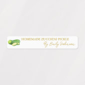 Étiquette mince à la courgette maison (Design 1)