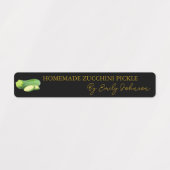 Étiquette mince à la courgette maison (Design 1)