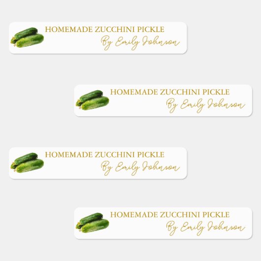 Étiquette mince à la courgette maison (Groupe)