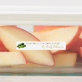 Étiquette mince à la courgette maison (Apposé)