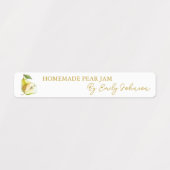 Étiquette mince à perfusion de poires maison (Design 1)