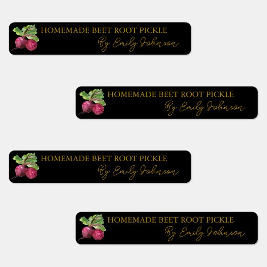 Étiquette mince de chiche à racine de betterave fa (Groupe)