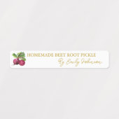 Étiquette mince de chiche à racine de betterave fa (Design 2)