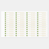 Étiquette mince de chiche à racine de betterave fa (Feuille)