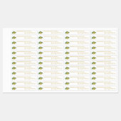 Étiquette mince de chiche d'olive maison (Feuille)