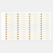 Étiquette mince de confiture d'agrumes maison (Feuille)