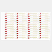 Étiquette mince de confiture de framboise maison (Feuille)