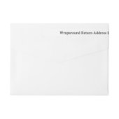 Étiquette mince simple professionnelle enveloppant (Dos)
