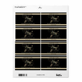 Étiquette Mini-moderne en or miel branche bee pot (Feuille entière)