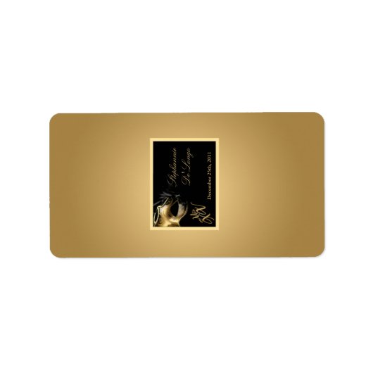 Étiquette Miniature Mis XV Gold de Hershey de 1,25 po x 2,75 (Devant)