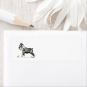 ÉTIQUETTE MINIATURE SCHNAUZER (En situation)