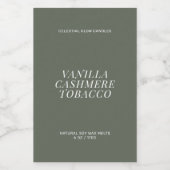 Étiquette minimal de fusion de cire moderne (Étiquettes simples)