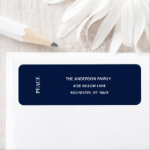 Minimal PEACE | Bleu marine Adresse de vacances