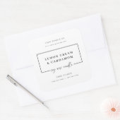 Étiquette minimale de bougie en pot pour entrepris (Enveloppe)