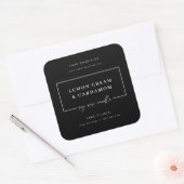 Étiquette minimale de pot de bougie pour entrepris (Enveloppe)
