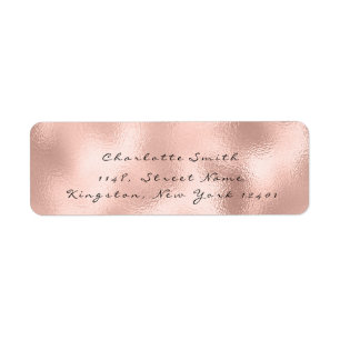Étiquette Minimalisme Rose rose maigre Blush RSVP élégant