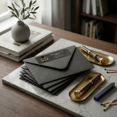 Étiquette Minimalist Arch | ROULIV Muted Charcoa Graduation