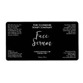 Étiquette Minimalist Black Dropper Bottle Label (Devant)