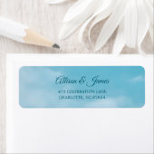 Étiquette Minimalist Blue Sky Just Love Casual (En situation)