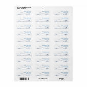 Étiquette Minimalist Hawaii Mountain Return Customizable (Feuille entière)