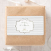 Étiquette Minimalist Wedding Favor Labels (En situation)