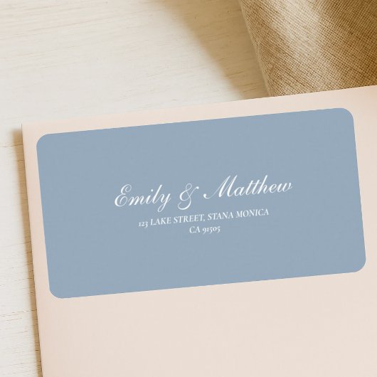 Étiquette Minimalist Wedding Return Address Labels
