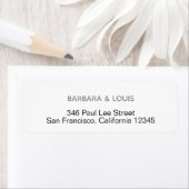 Étiquette minimaliste (En situation)