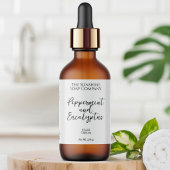 Étiquette Minimaliste blanc de cosmétique bouteille ou Étiqu