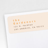 Étiquette minimaliste cool