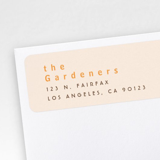 Étiquette minimaliste cool