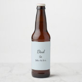 Étiquette minimaliste de bière Pastel | Cadeau fêt (Devant)